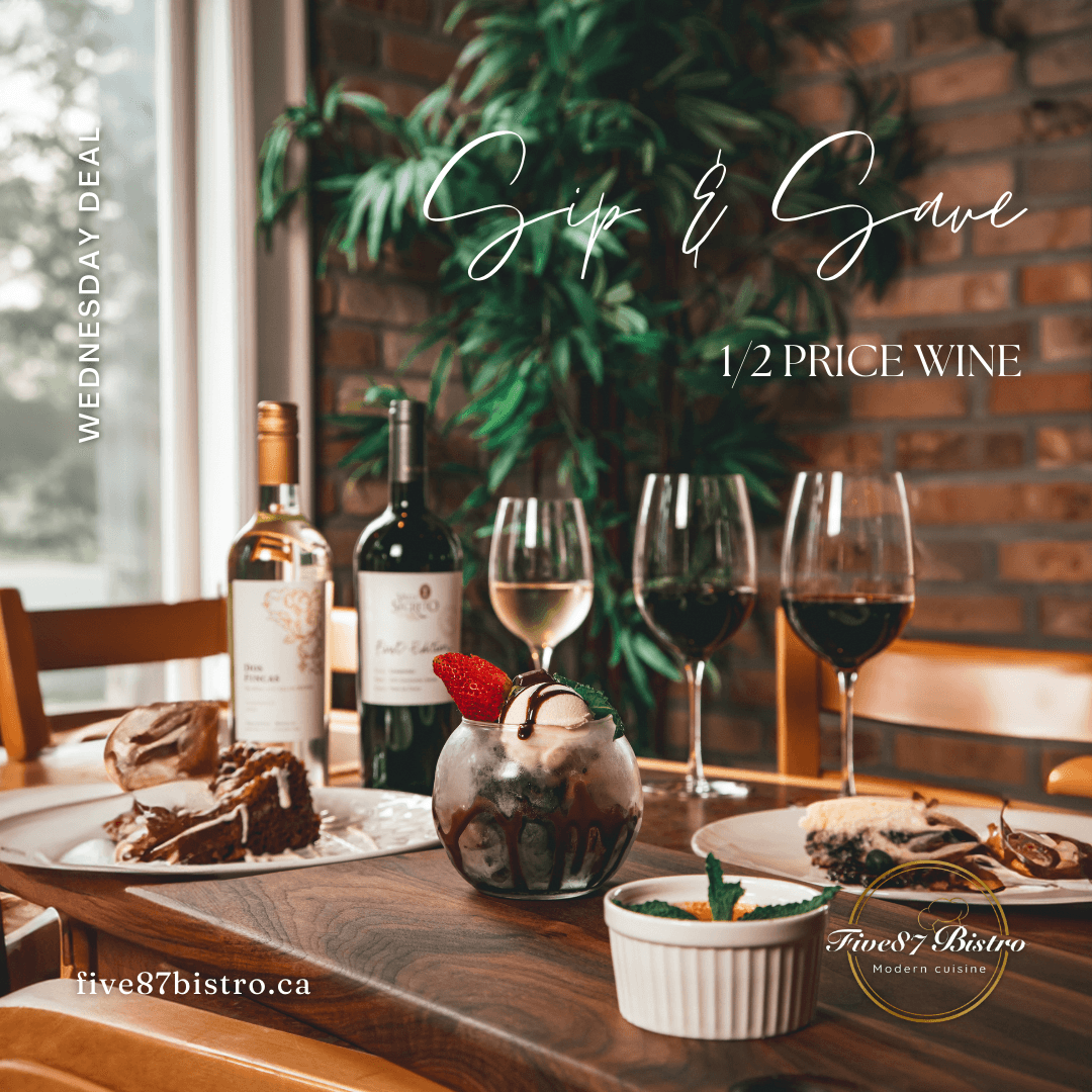 Sip & Save — half-price wine every Wednesday