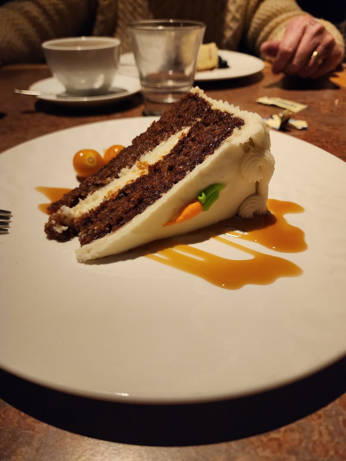 Carrot cake with cream cheese icing
